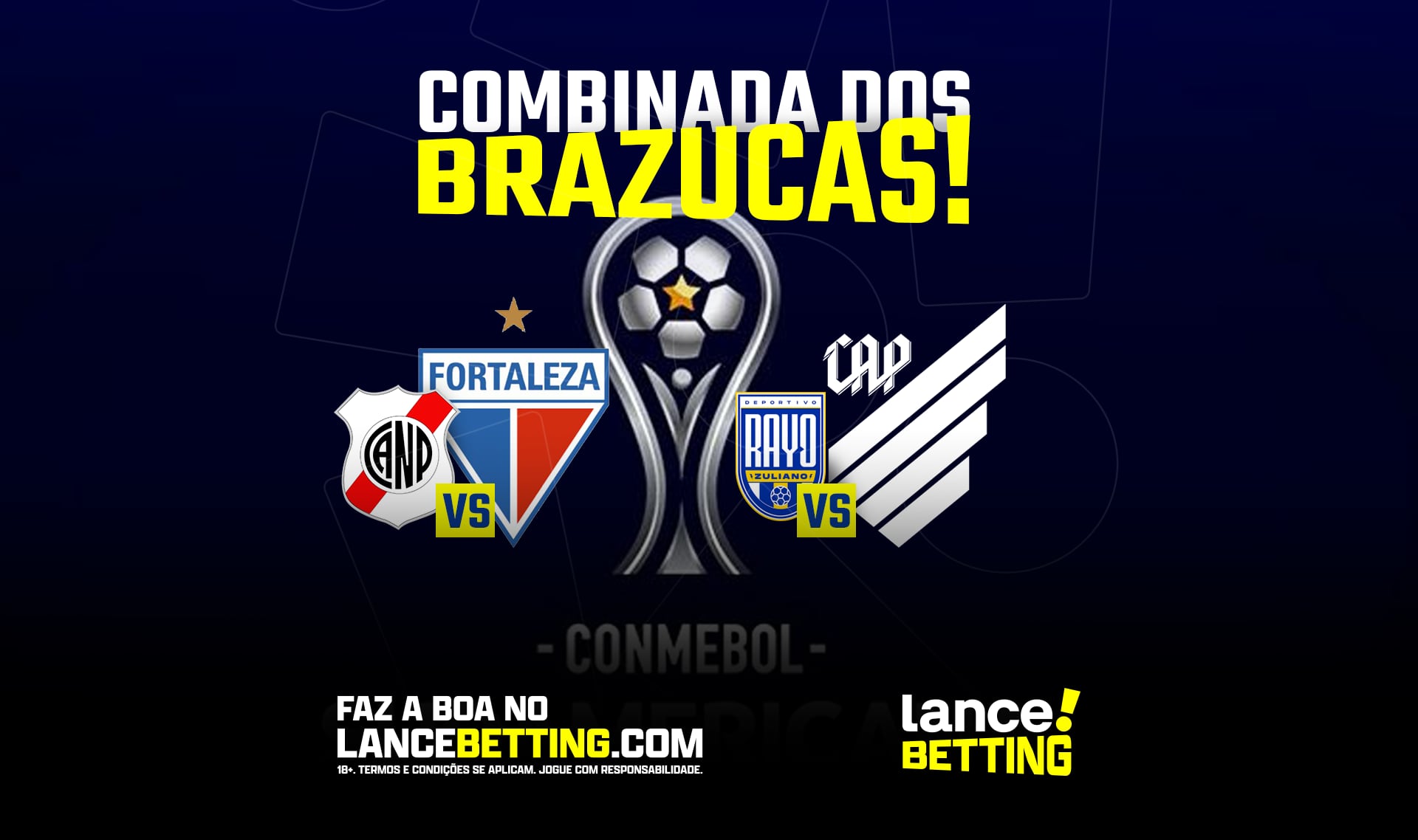 Combinada dos Brazucas! Aposte R$100 e lucre R$380 se Fortaleza e Athletico  vencerem na Sul-Americana – R7 Esportes